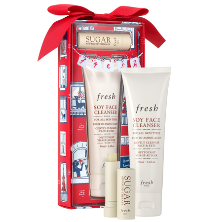 Fresh Enchanted Essentials Gift Set,Fresh Holiday set,Fresh lip,fresh Soy Face Cleanser,fresh Sugar Lip Treatment Advanced Therapy,